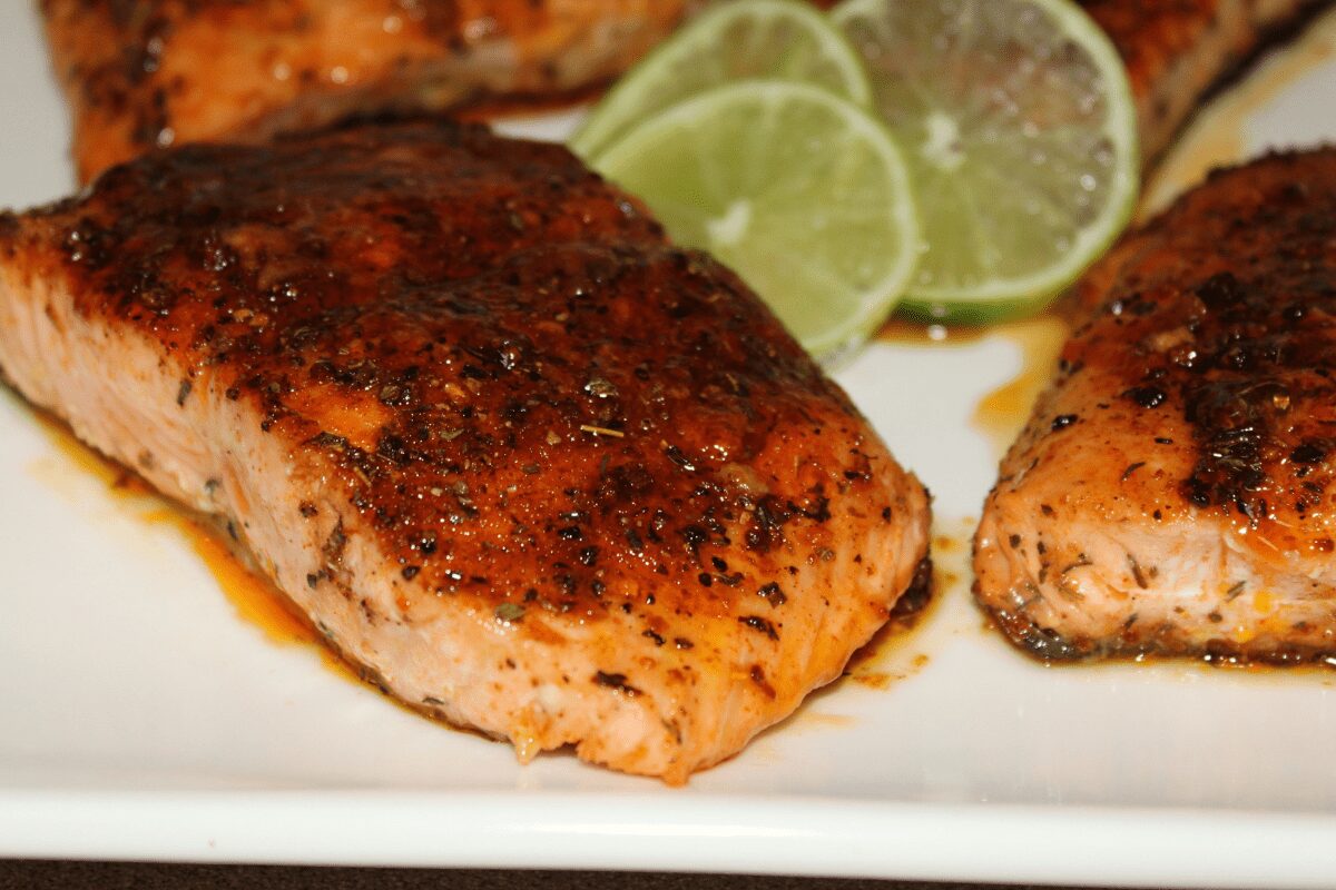 glazed salmon air fryer